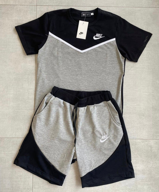 Conjunto Tech Verano negro mitad gris
